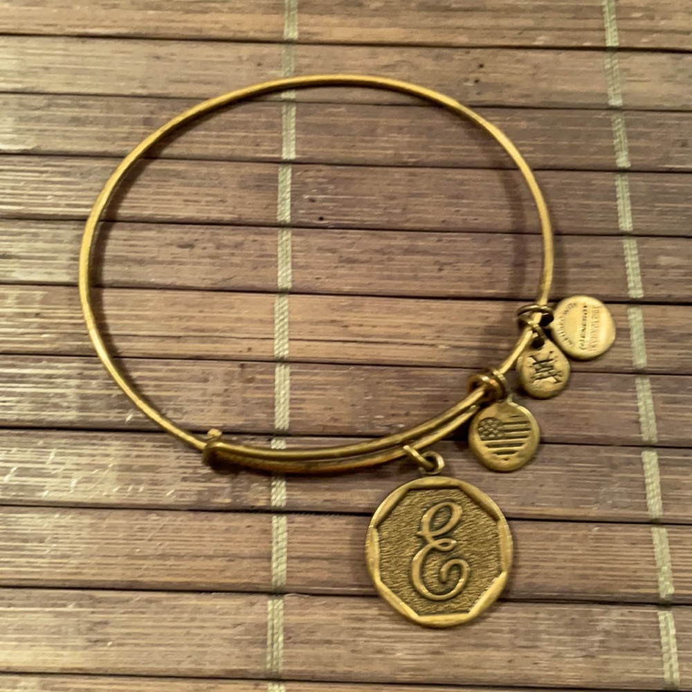 Alex & Ani E Monogram Bracelet